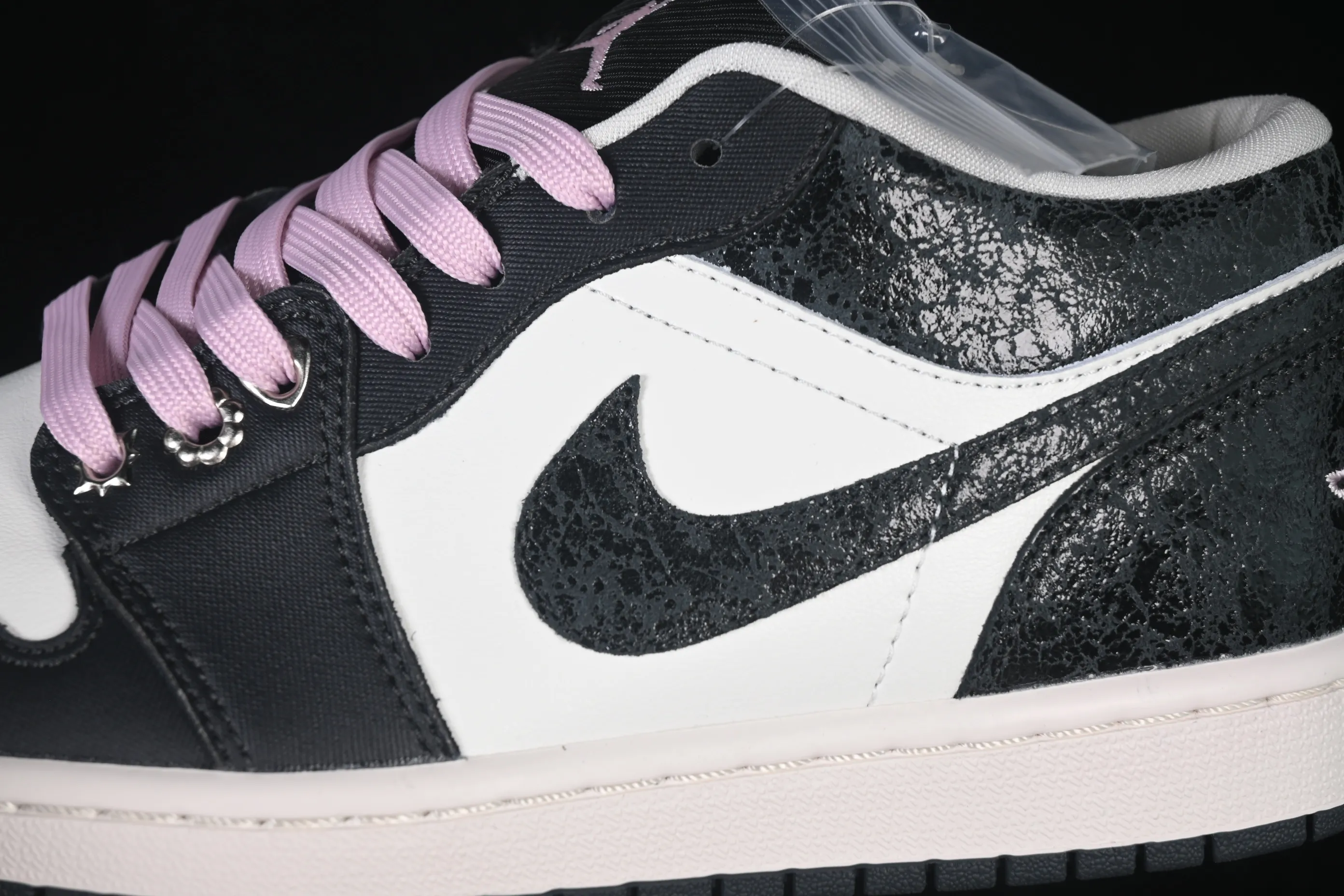 All categories Air Jordan Jordan series basketball shoes Air Jordan 1 Low Air Jordan 1 Low AJ1 Joe 1 burst pattern black and white low-top retro culture basketball shoes II0595-001